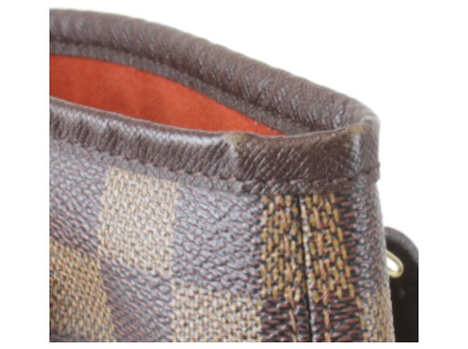Borsa a Spalla Louis Vuitton Mare Nero Bianco Rosso Damier ebene - vista 16