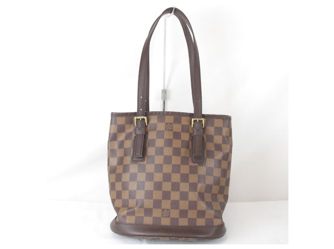 Borsa a Spalla Louis Vuitton Mare Nero Bianco Rosso Damier ebene - vista 2