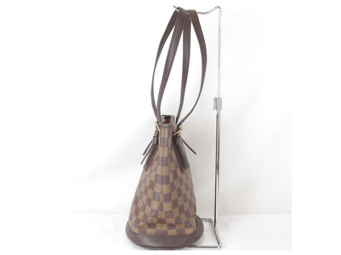 Borsa a Spalla Louis Vuitton Mare Nero Bianco Rosso Damier ebene - vista 3