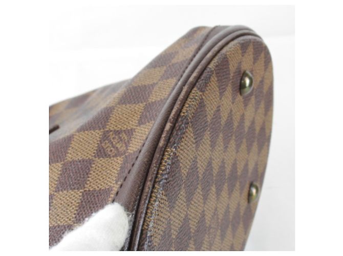 Borsa a Spalla Louis Vuitton Mare Nero Bianco Rosso Damier ebene - vista 5