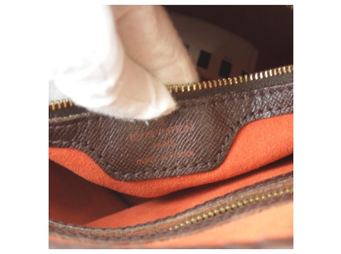 Borsa a Spalla Louis Vuitton Mare Nero Bianco Rosso Damier ebene - vista 9