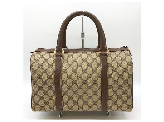 Borsa Boston GG Supreme marrone Gucci Beige - vista 2