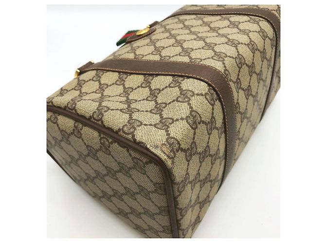 Borsa Boston GG Supreme marrone Gucci Beige - vista 5