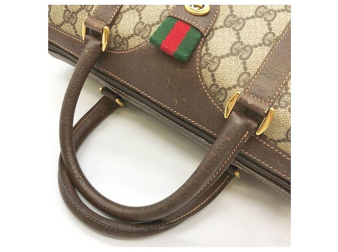 Borsa Boston GG Supreme marrone Gucci Beige - vista 6