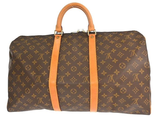 Louis Vuitton Keepall Monogram Canvas 50 Marrone - vista 2