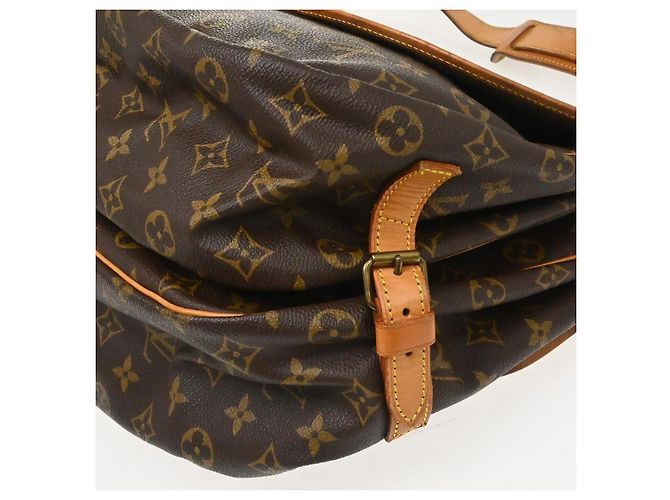 Borsa Louis Vuitton Saumur in Tela Monogram 35 Marrone - vista 6