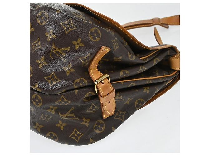 Louis Vuitton Saumur Monogram Canvas 35 Marrone - vista 7