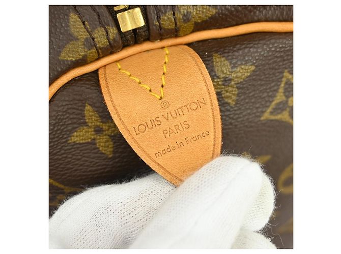 Borsa Louis Vuitton Keepall Monogram Canvas 60 Marrone - vista 4