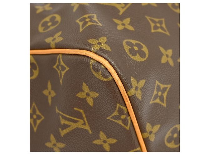 Borsa Louis Vuitton Keepall Monogram Canvas 60 Marrone - vista 7