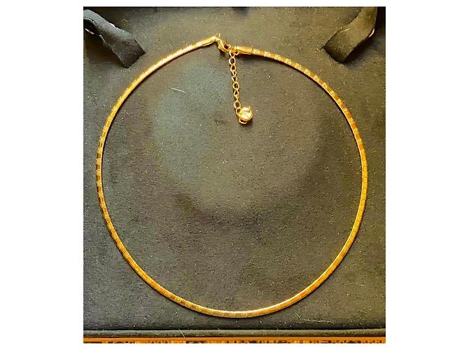 Autre Marque Collana Choker in Acciaio Placcato Oro D'oro - vista 13