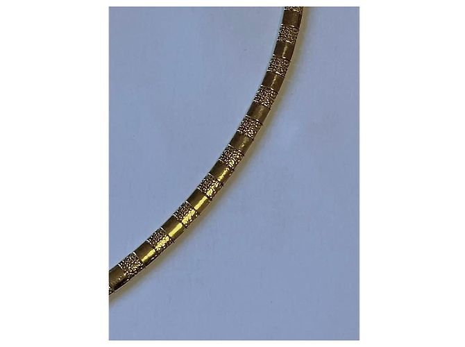 Autre Marque Collana Choker in Acciaio Placcato Oro D'oro - vista 7