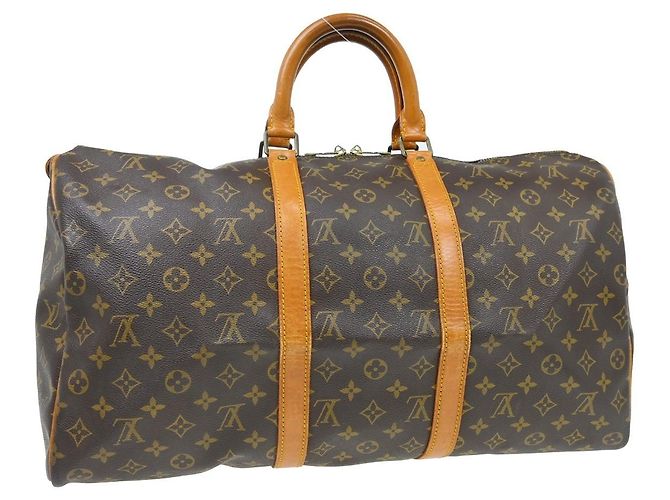 Louis Vuitton Keepall Monogram Canvas 50 Marrone - vista 2
