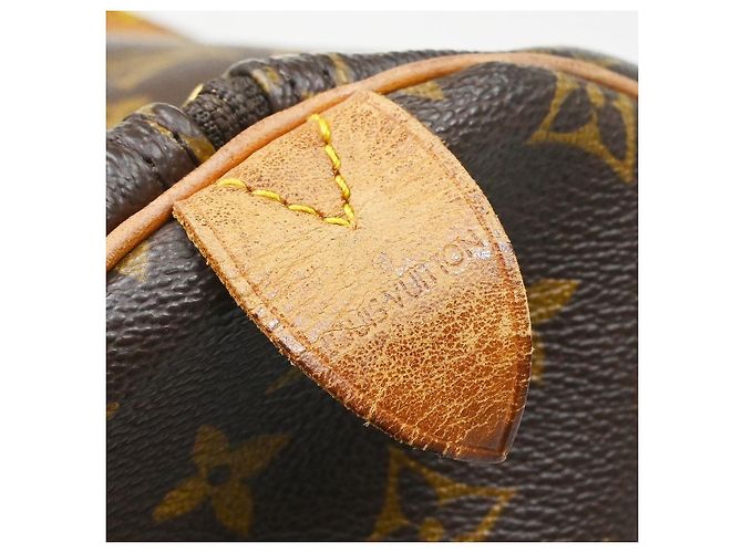 Bolso Keepall Louis Vuitton Monogram Canvas 55 Castaño - vista 4