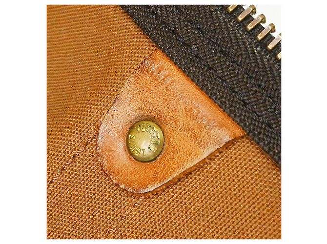 Bolso Keepall Louis Vuitton Monogram Canvas 55 Castaño - vista 5