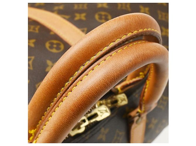 Bolso Keepall Louis Vuitton Monogram Canvas 55 Castaño - vista 6