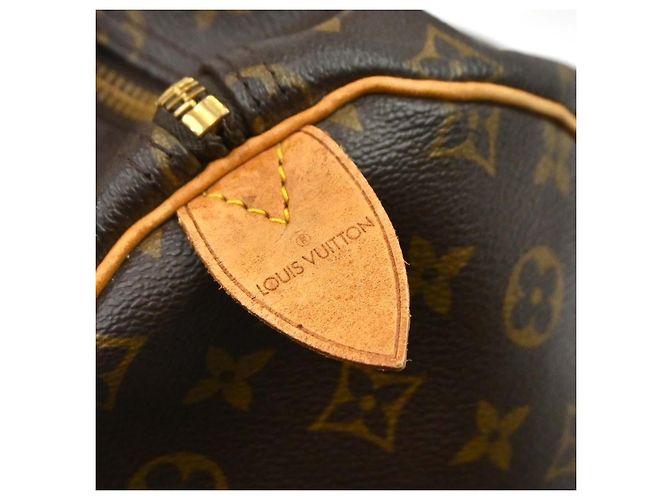 Borsa Louis Vuitton Keepall Monogram Canvas 55 Marrone - vista 4