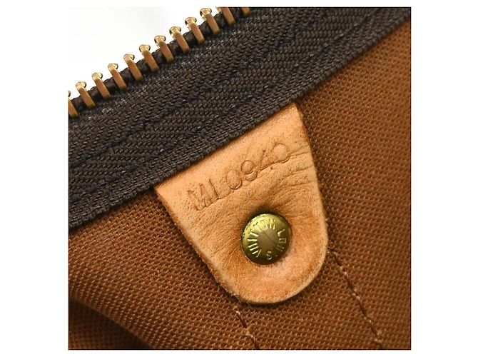Borsa Louis Vuitton Keepall Monogram Canvas 55 Marrone - vista 5