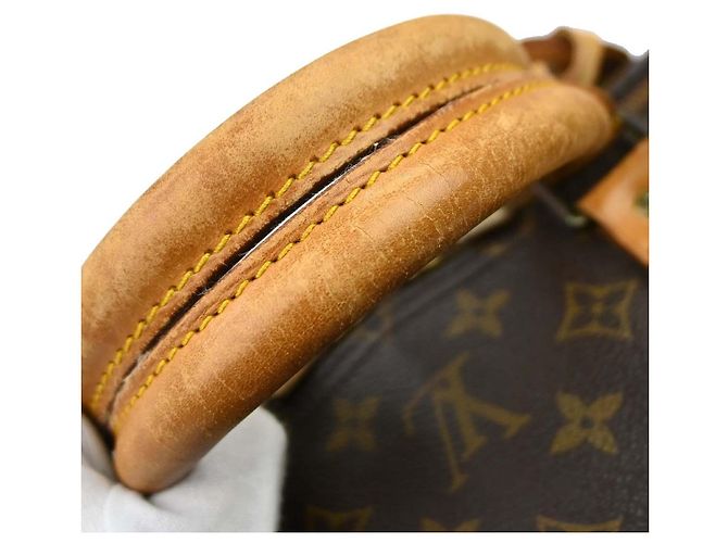 Borsa Louis Vuitton Keepall Monogram Canvas 55 Marrone - vista 7
