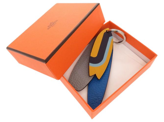 Hermès Chaveiro Hermes azul e cinza Marrom - vista 2