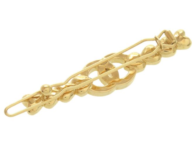 Haarspange Chanel Coco Mark Heart Stone Gold Golden - Ansicht 3