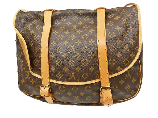 Louis Vuitton Saumur Monogram Canvas 43 Marrone - vista 2