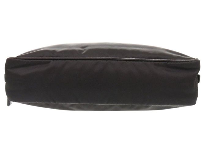 Prada Triangle Logo Nylon Pouch Black - view 3