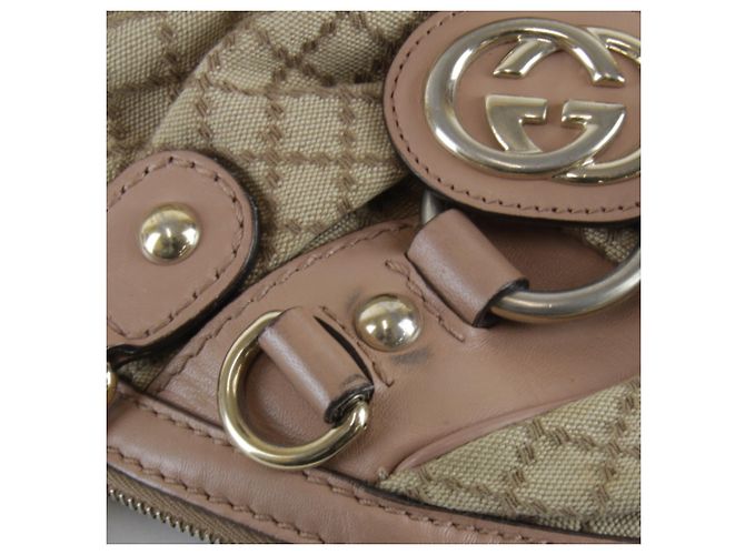 Borsa Gucci Diamante Sukey Nero Beige Giallo - vista 14