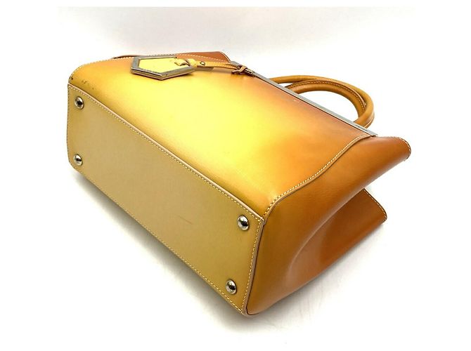 Borsa Fendi 8BH253 M5Q Petite 2Jours Giallo - vista 2
