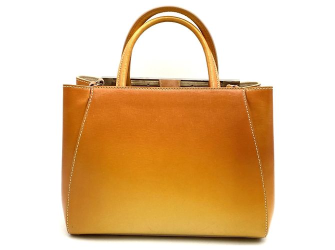 Borsa Fendi 8BH253 M5Q Petite 2Jours Giallo - vista 4