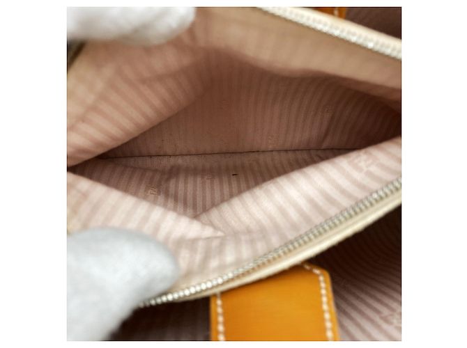 Borsa Fendi 8BH253 M5Q Petite 2Jours Giallo - vista 7