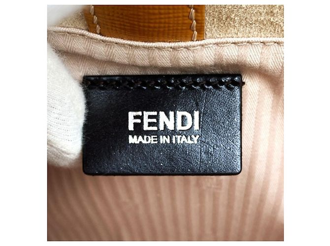 Borsa Fendi 8BH253 M5Q Petite 2Jours Giallo - vista 9