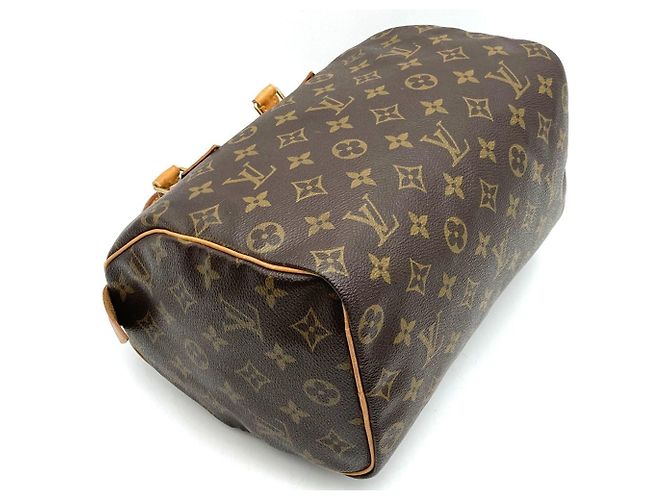 Louis Vuitton M41528 Speedy 25 Boston Bag Marrone Monogramma - vista 3
