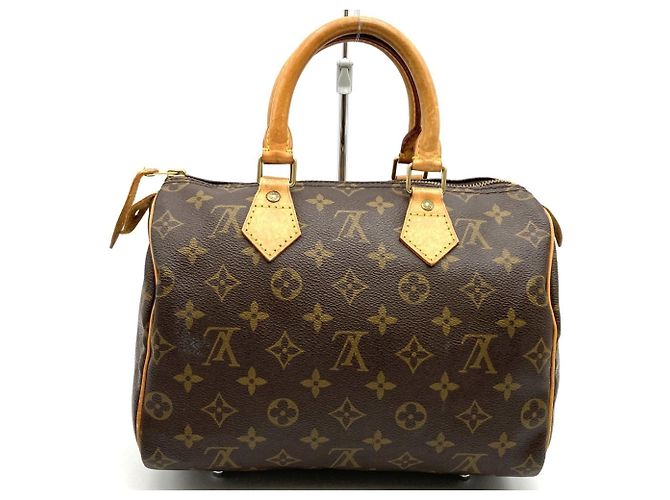Louis Vuitton M41528 Speedy 25 Boston Bag Marrone Monogramma - vista 4