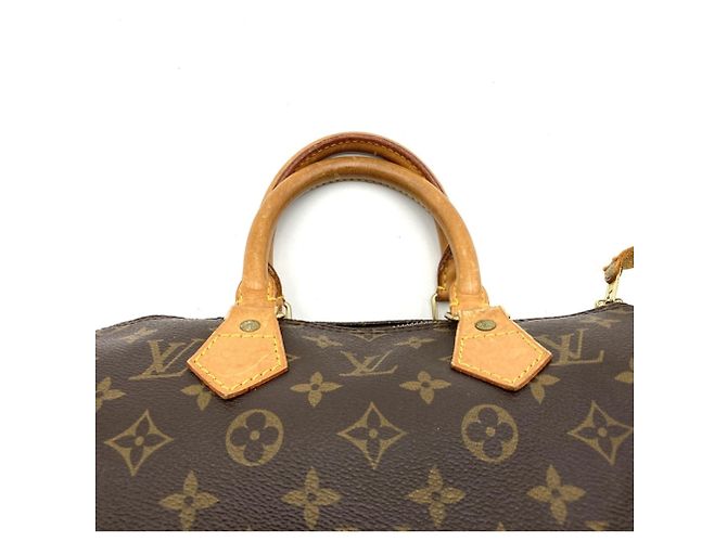 Louis Vuitton M41528 Speedy 25 Boston Bag Marrone Monogramma - vista 5
