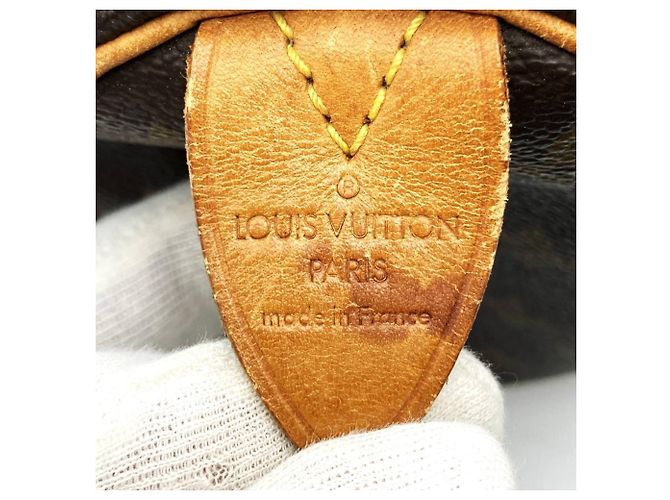 Louis Vuitton M41528 Speedy 25 Boston Bag Marrone Monogramma - vista 8