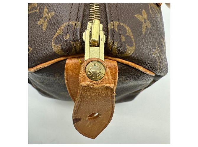 Louis Vuitton M41528 Speedy 25 Boston Bag Marrone Monogramma - vista 9