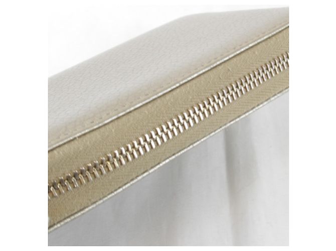 GUCCI Bamboo Tassel Long Wallet Weiß Golden - Ansicht 7