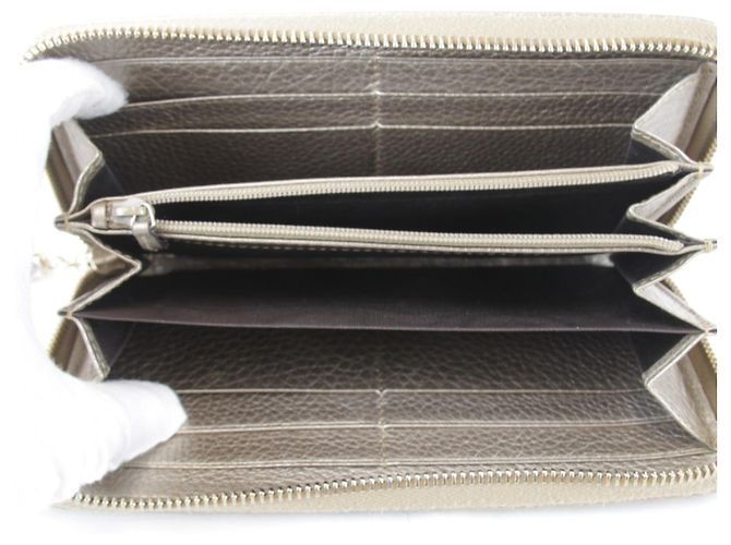 GUCCI Bamboo Tassel Long Wallet Weiß Golden - Ansicht 8