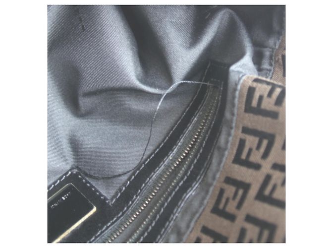 Borsa a tracolla a secchiello Fendi Zucchino Mamma - vista 9