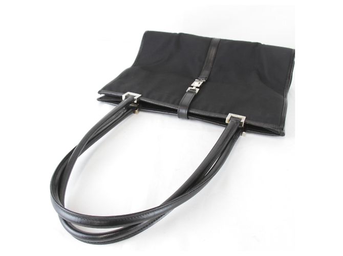 Borsa Gucci Jackie 002 Nero Bianco - vista 5