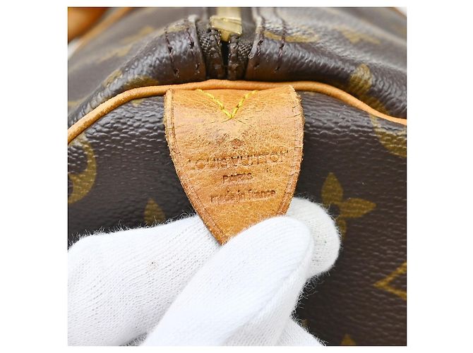 Borsa Keepall Louis Vuitton Monogram Canvas 50 Marrone - vista 4