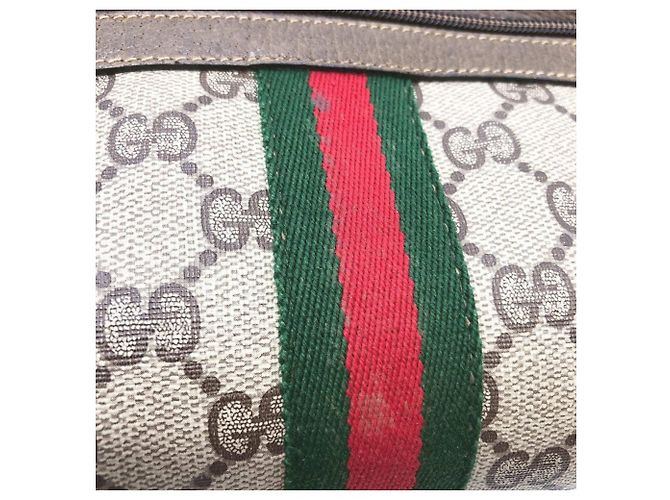 Borsa a tracolla Gucci GG Supreme Sherry Marrone - vista 6