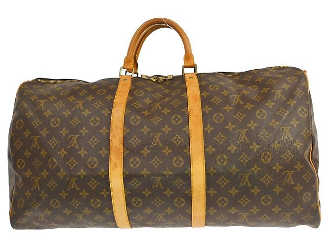 Louis Vuitton Keepall Bandouliere Monogram Canvas 60 Marrone - vista 2