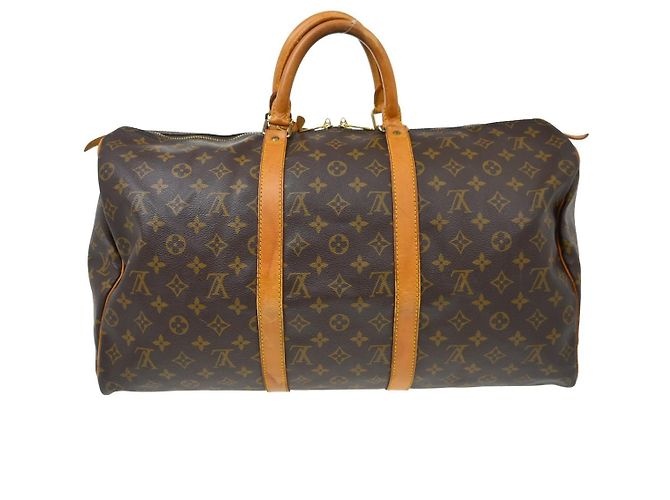 Louis Vuitton Keepall Monogram Canvas 50 Marrone - vista 2