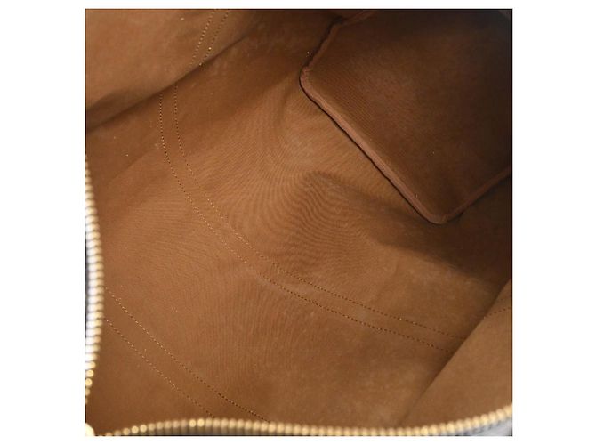 Borsa Keepall Louis Vuitton Monogram Canvas 55 Marrone - vista 3
