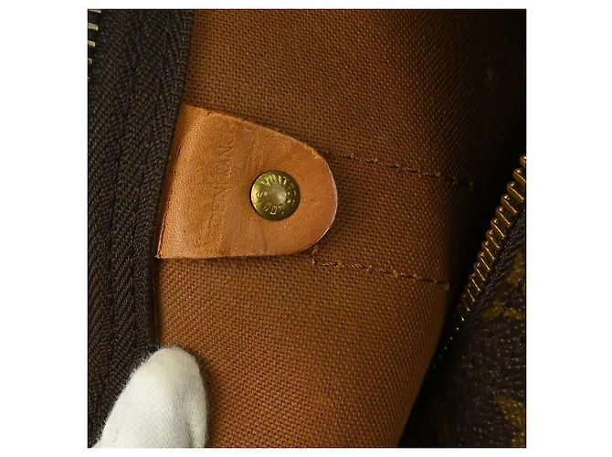 Borsa Keepall Louis Vuitton Monogram Canvas 55 Marrone - vista 6