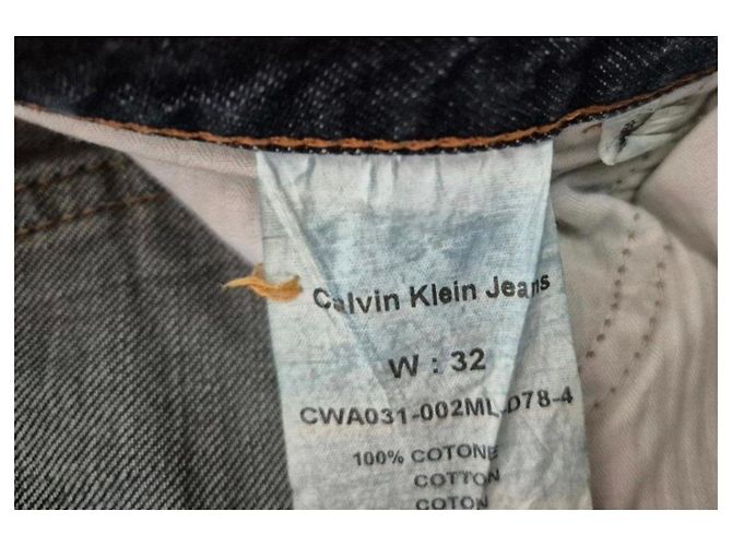 Calvin Klein Jeans - Jeans Bootcut Denim Blu con Strass - vista 7