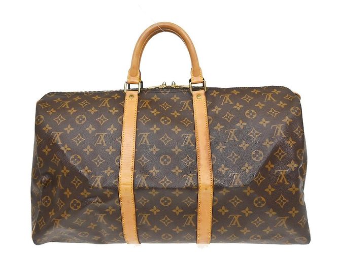 Louis Vuitton Keepall Monogram Canvas 50 Marrone - vista 2