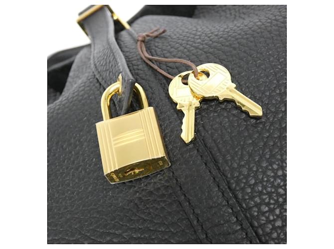 Hermès Borsa Hermes Picotin Lock MM Nero - vista 3