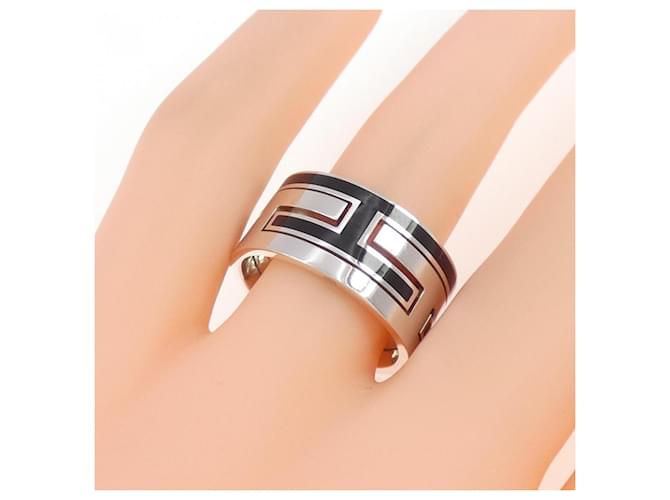 Ring Hermès Anello Move H Band Hermes Argento - vista 4